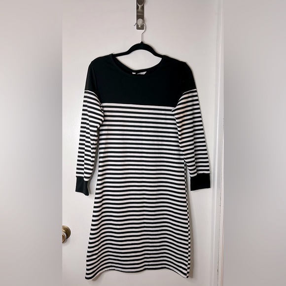 PATPAT Black and White Stripped Dress - Picture 1 of 5